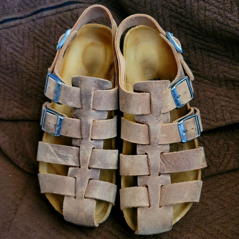Birkenstock zadar sandals. Sz 8 summer leather